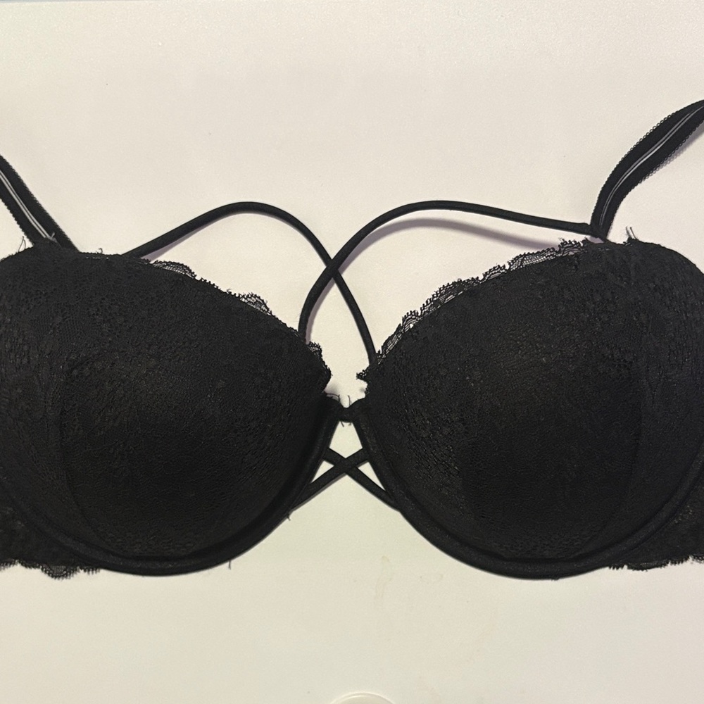 PINK Victoria's Secret Black Lace Bra